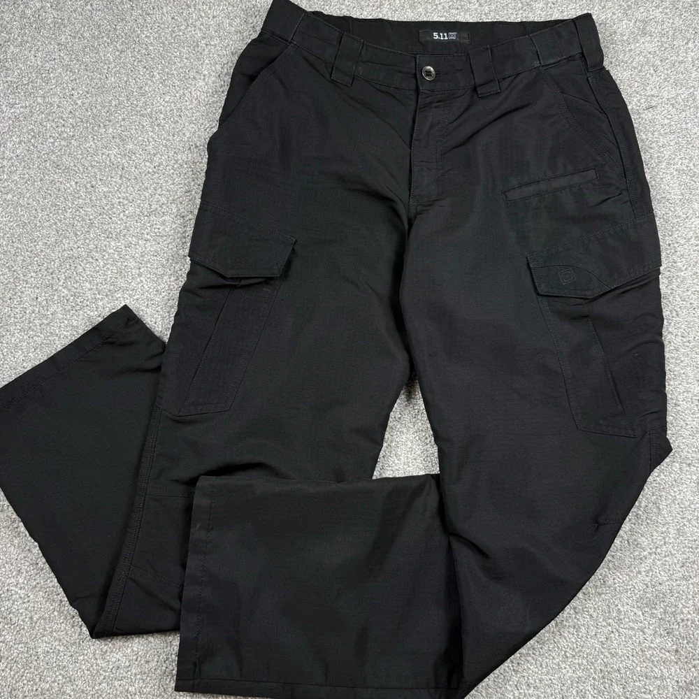 5.11 Tactical Cargo Pants Mens 32x32 Black Ripstop Utility Work Hiking Outdoor